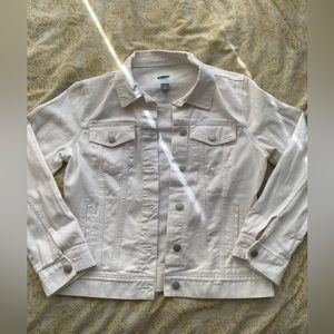 white denim jacket